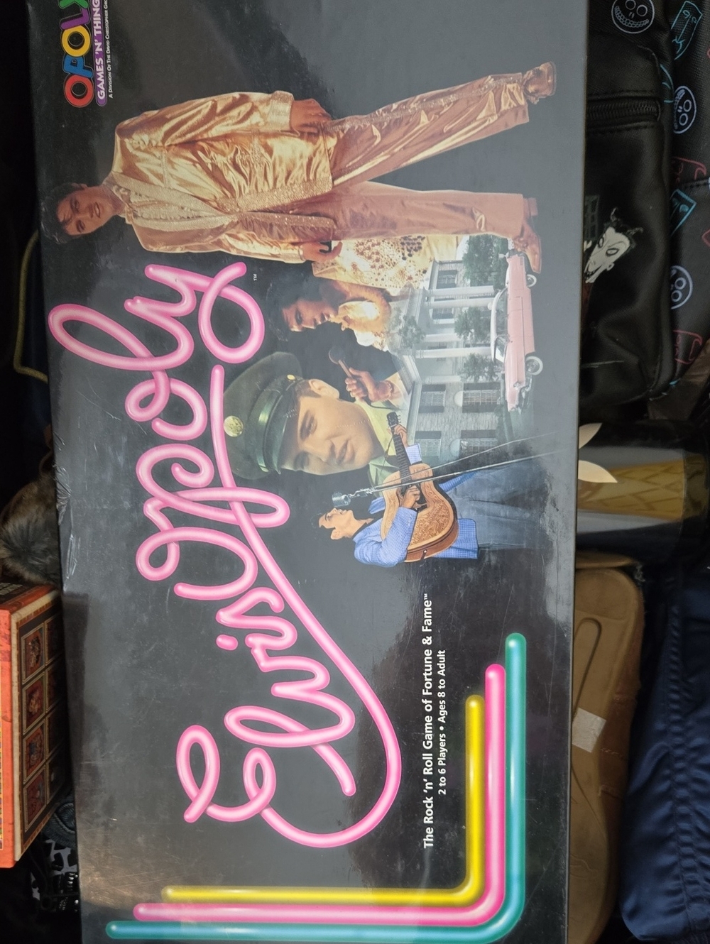 Elvis Board Game with Pink Script Logo